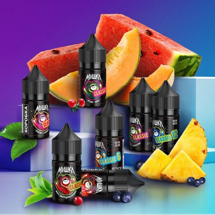 МИШКА Classic - Дыня арбуз огурец 12 мг 30 мл