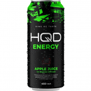 Напиток HQD Energy apple juice 0,45л