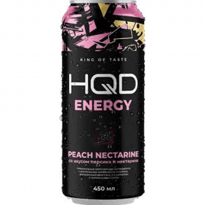 Напиток HQD Energy peach nectarine 0,45л