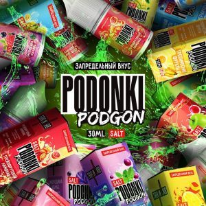 PODONKI PODGON Salt Strong - Виноград мята 30 мл 20 мг